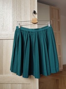 Zielona, plisowana spódnica H&M, XL/42