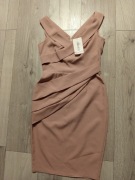 Elegancka sukienka XS/S nowa chicaca brudny róż 