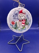 Bombka3d Z  ręcznie wykonanym West Highland white terrier 