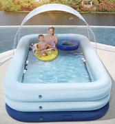 Nadmuchiwany basen rodzinny z baldachimem 210x150x68 cm