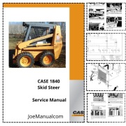 CASE 1840 Skidsteer Service Manual Instrukcja serwisowa naprawcza schematy