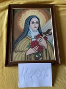 Piękny haftowany obraz