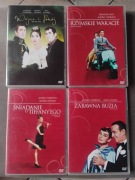 Audrey Hepburn x 4 DVD Rzymskie wakacje Śniadanie u Tiffany'ego Wojna i po