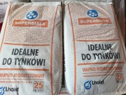 Wapno Super Białe LHOIST Bukowa 25kg Worki BRUTTO