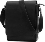 Torba na ramię skórzana męska czarna