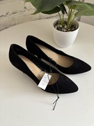 Klasyczne czarne szpilki marki Peacocks Model Antoinette Rozmiar 39 nowe