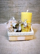 Zestaw prezentowy mały - świeca, mydełko 