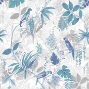 Tapeta Superfresco Easy Tropic Haze – Blue Leaf Mica Effect Smooth