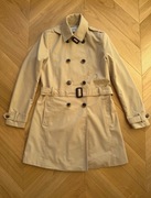 Beżowy płaszcz trencz / Beige trench coat / Stradivarius / M