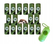 Worki na psie odchody BIO biodegradowalne 16x 15 sztuk Zestaw 240 sztuk