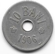 Rumunia 10 bani 1906