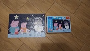 puzzle świnka pepa w kosmosie 4+