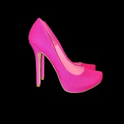 Buty damskie Bershka na platformie, rozmiar 37. Kolor fuksja.