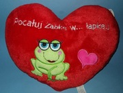 Pluszowa poduszka serce  pluszowe serce