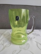 Kufel limonkowy kanelowany -huta Ząbkowice