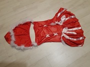 strój mikołajka elf skrzat mikołajkowa sukienka S 1139