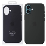 Silikonowe etui Apple iPhone 16 Plus z MagSafe - Black (czarne)