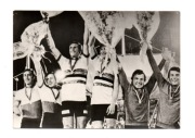 POCZTÓWKA PRL KOLARZE WYŚCIG ŚWIATA - MONTREAL 1974 R. B.KOCOT i A. BEK