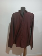 Bordowa męska koszula F&F slim fit nowa r 39/ 15,5