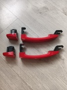 Dwie klamki zewnętrzne astra J czerwone 