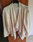 Bolerko cekinowe NEXT narzutka blady pudrowy róż, XL size