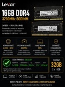 Pamięć RAM 32GB (2x16GB) Lexar DDR4 3200MHz SODIMM