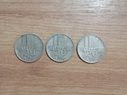 Monety 20 zł bez znaków mennicy 