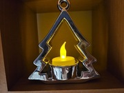 Porcelanowa choinka ze świeczką