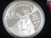 20 dolarów Kanada srebrna Łoś 99.99 Ag