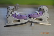 Łyżwy damskie BATSPORT R. 34-37 regulowane IDEALNE 