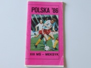 KSIĄŻECZKA POLSKA 1986 MISTRZOSTWA ŚWIATA MEKSYK