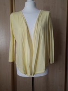 Dopasowany żółty sweterek bez zapięcia bolerko wdzianko rozm. S