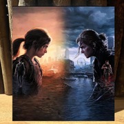 Ellie. The last of US. Metalowy obraz