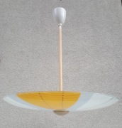 Lampa wisząca PARASOL Czechosłowacja NAPAKO żółty Vintage Mid-century