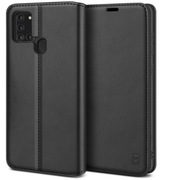 Etui skórzane BEZ Samsung Galaxy A21s klapka portfel