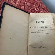 Adam Mickiewicz Poezje Tom I Lwów 1888 Księgarnia Polska