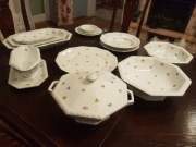 Serwis Art Déco obiadowy Rosenthal Maria Streublume, 12 osób
