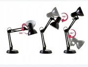 Lampa biurkowa kreślarska ruchome ramię reflektor żarówka LED gratis