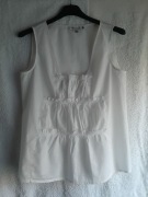  Piękna biała bluzka bez rękawa Monnari  r. M/L