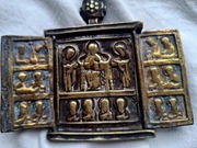 Bardzo Stara Ikona podróżna 