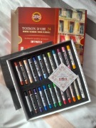 Nowy zestaw artystyczny Koh-i-noor 24 suche pastele, blok, blender