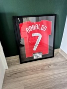 Pierwsza Komunia C Ronaldo Koszulka z autografem Manchester UTD Beckett