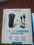 Ładowarka samochodowa +kabel 