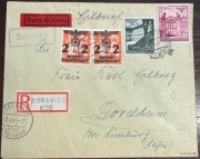 Gg 1940 prowizoryczny kasownik Żurawica i błąd 17 B 5 gw Berbeka