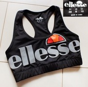 ELLESSE świetny top sportowy odblaskowe logo r.38