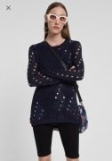 DESIGUAL bluzka dwuwarstwowa S 