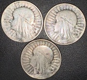2 zł - II RP - Głowa Kobiety Polonia 1932 1933 1934 Srebro (4)