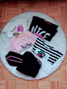 Zestaw ubranek mix 128 dziewczynka 