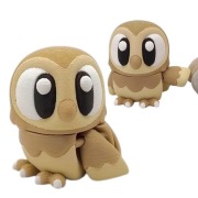 Figurka kolekcjonerska Sowa ruchoma ozdoba Sówka ruchomy gadżet druk 3D 