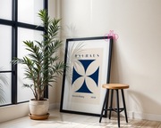 Plakat Bauhaus, Wystawa 1919, Geometryczny Kwiat